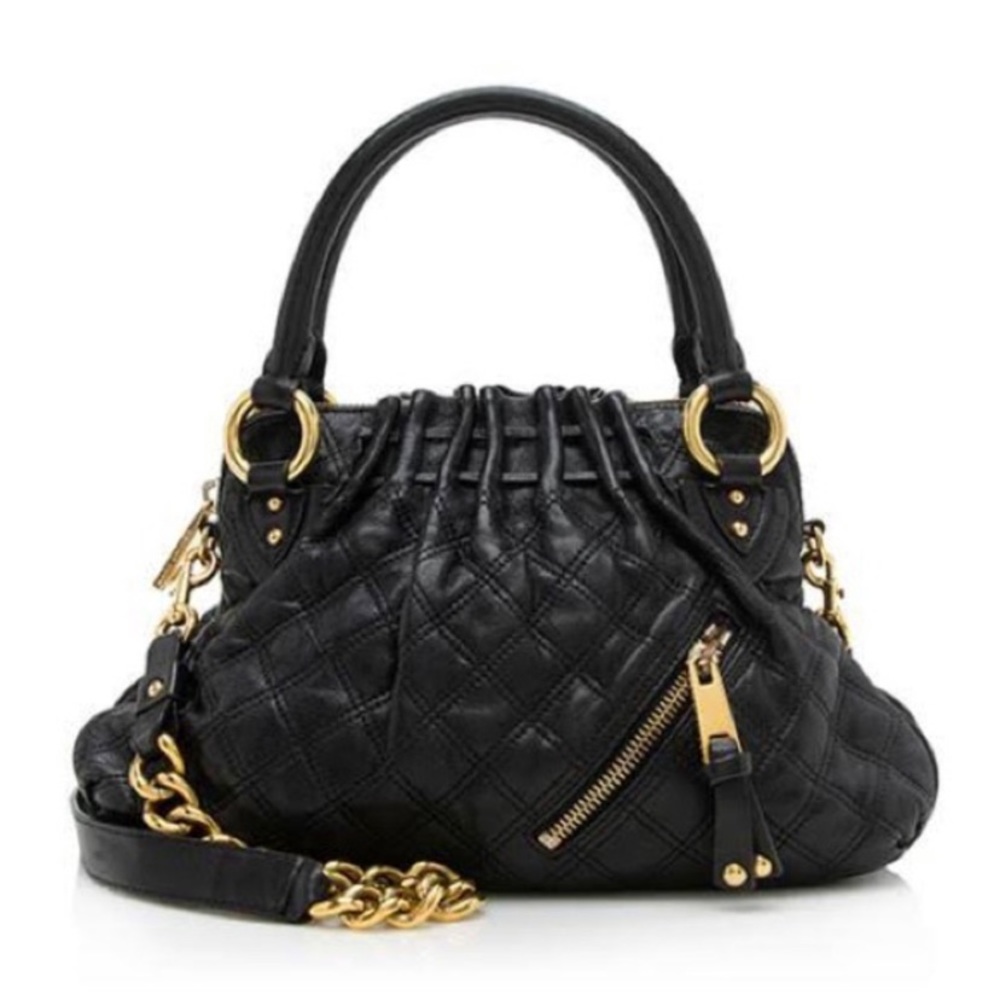 Marc Jacobs Black Quilted Leather Cecilia Bag